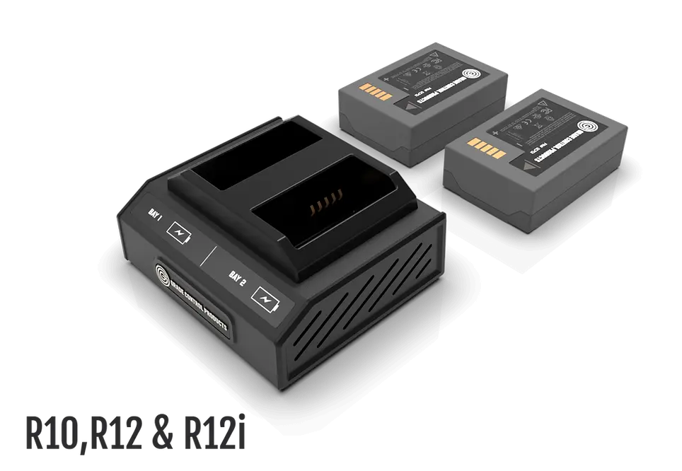 2 BAY R10/r12 Charger KIT (incl. TWO R10/r12 Batteries)