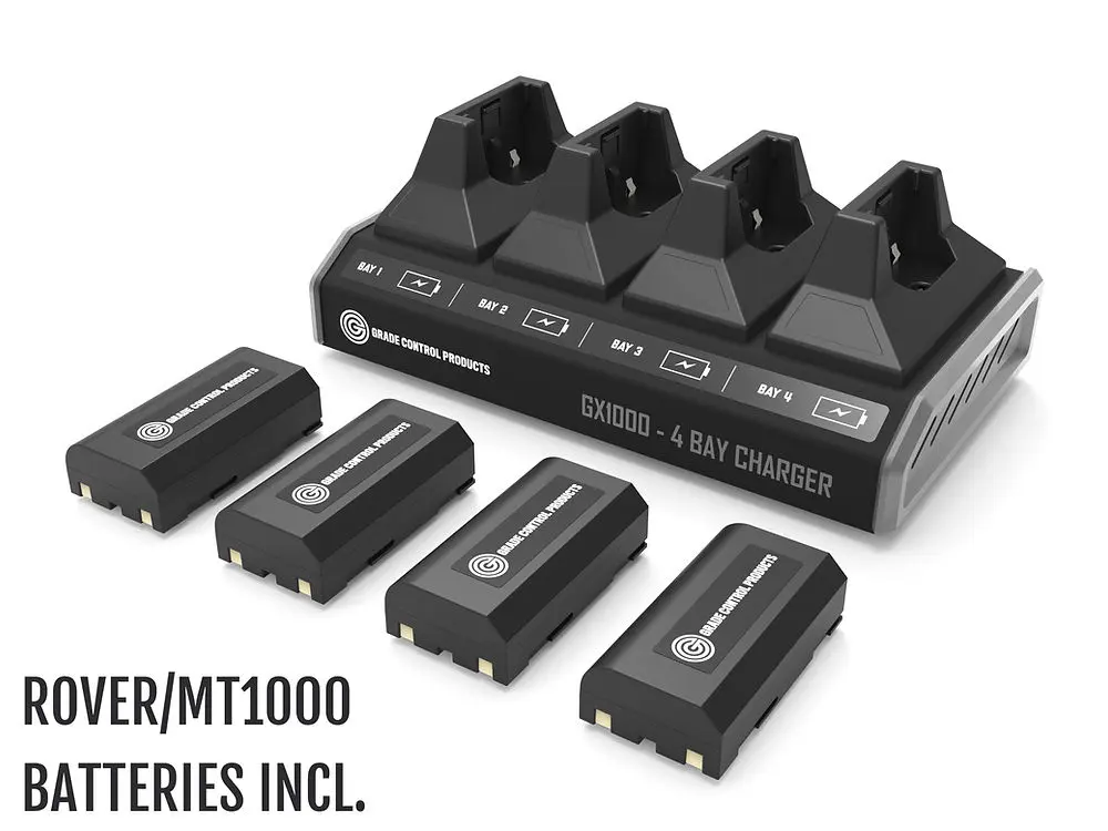 Gx1000 - 4 BAY Charger KIT (incl. (4) Extended USE Batteries)