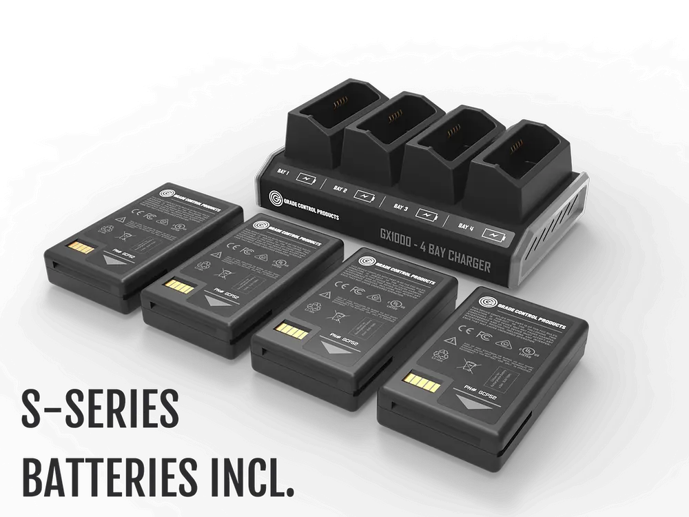 Gx1000 - 4 BAY Charger KIT (incl. (4) S-series Batteries)